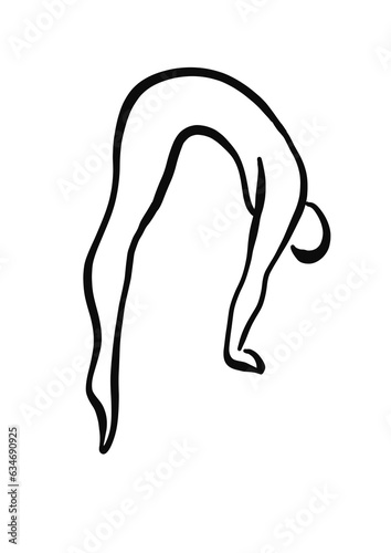 Pilates Pose Illistration, Exercise, vector