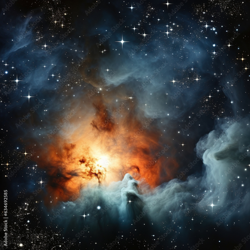 Naklejka premium Alien star systems and planets. Created with generative AI technology.