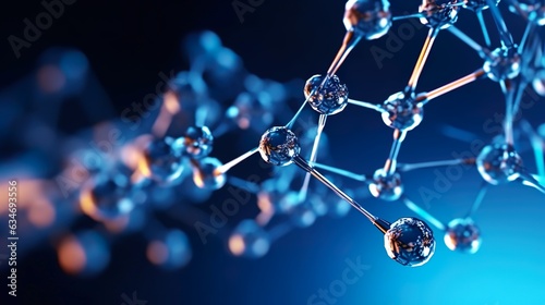 background with molecule