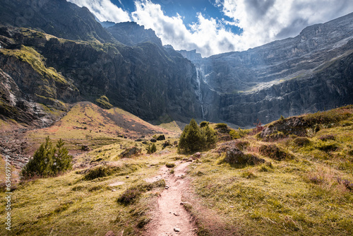 Waterfall of the Cirque de Gavarnie, French Pyrenees