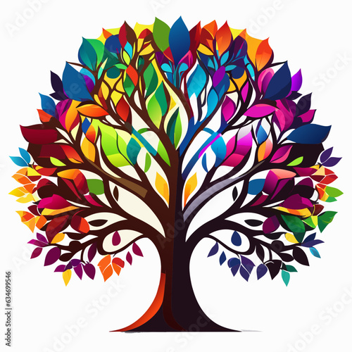 tree with colorful leaves