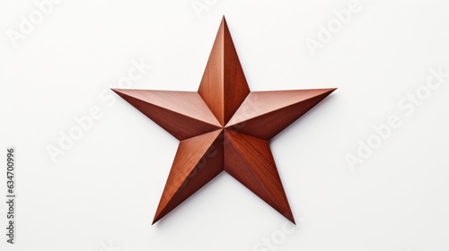 red star isolated on white background