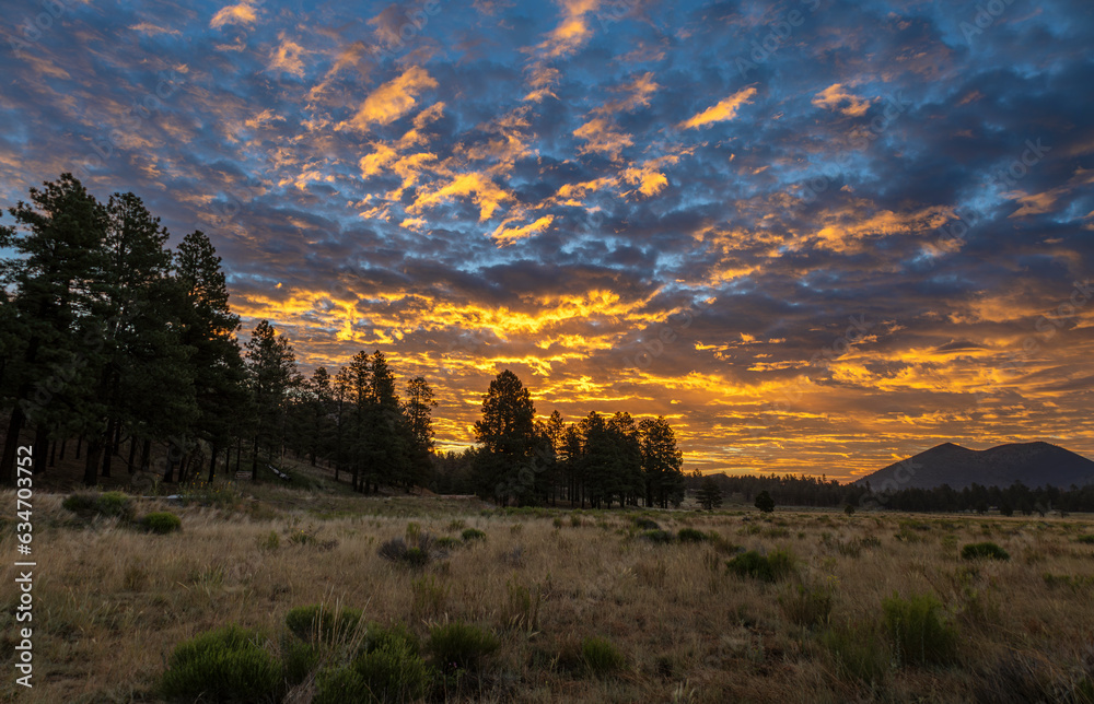 Sunrise Skies In Flagstaff AZ Summer 2023