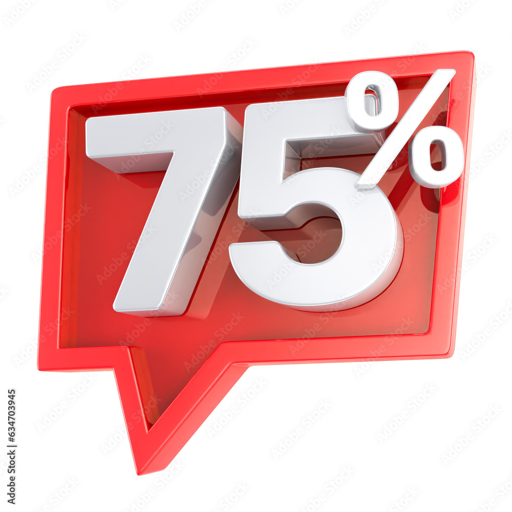 Label letter off 3d render White and Red Label letter off 3d render White and Red