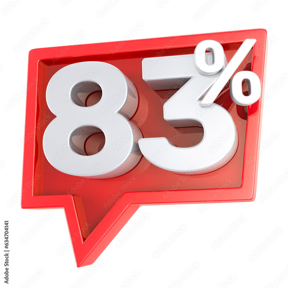 Label letter off 3d render White and Red Label letter off 3d render White and Red