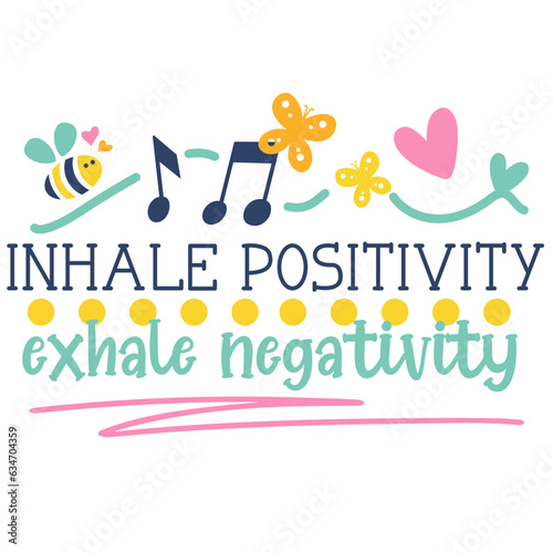 Positive vibes Inspirational vector Hand drawn typography poster. T shirt calligraphic design. Vector illustration