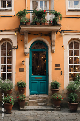 Charming old town architecture in Europe -- old town, architecture, Europe, history, travel, cobblestone, cultural, heri photo