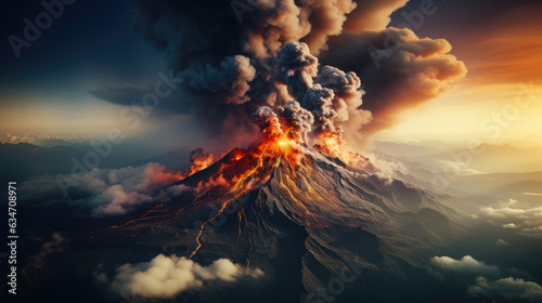 Epic Volcano Scene