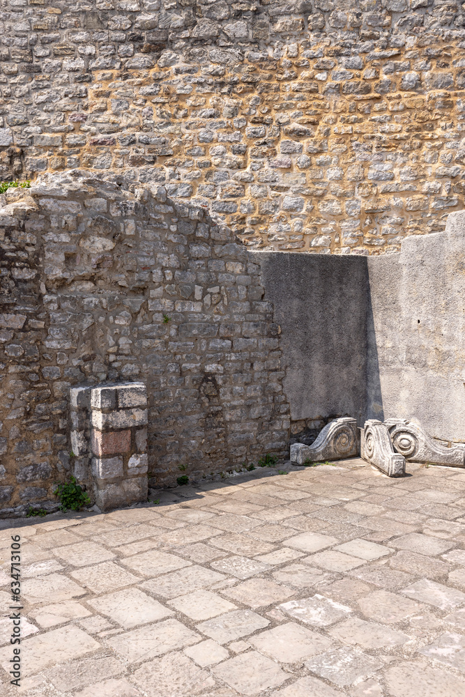 Fototapeta premium Medieval fortress of St. Mary, also known as the Citadel, Budva, Montenegro