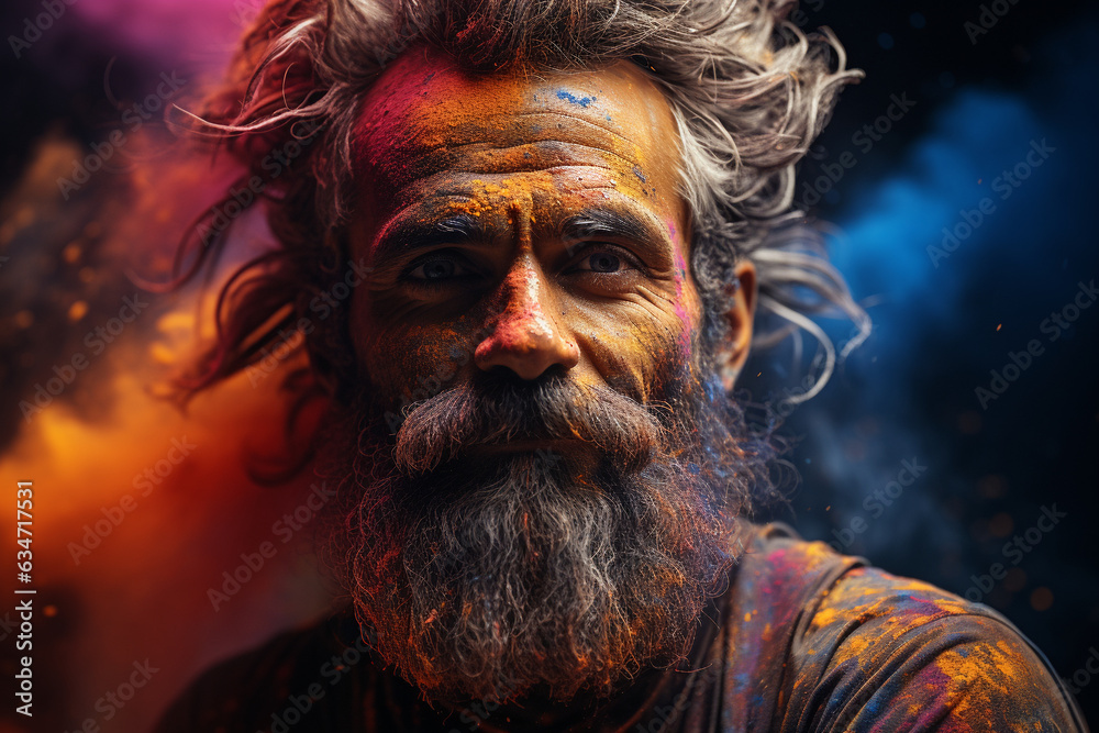 Indian holi fest. Generative AI Indian holi fest. Generative AI