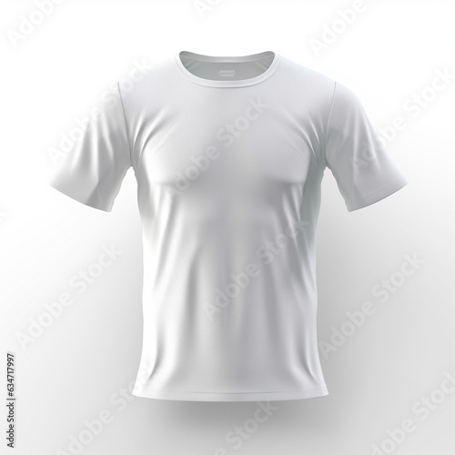 White Men's Tshirt isolated mockup - ai generative © NAVIN