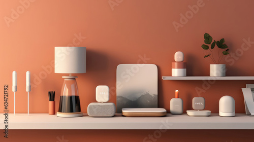 A smart home hub orchestrating various IoT devices to create a seamless living environment