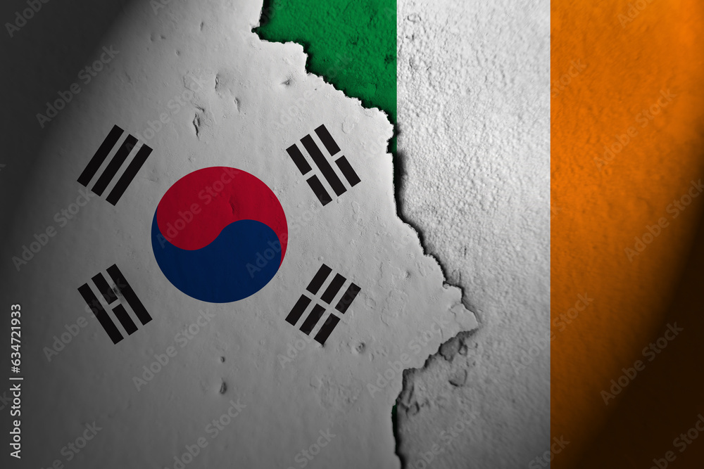 Relations between South Korea and Ireland. South Korea vs Ireland.