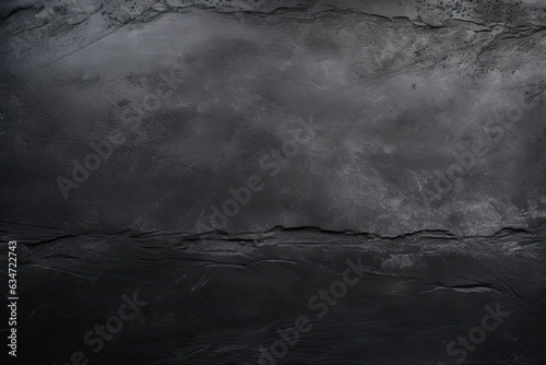 Black Concrete Background with Empty Dark Stone Surface Texture for Design Projects and Copy Space: Generative AI © AIGen