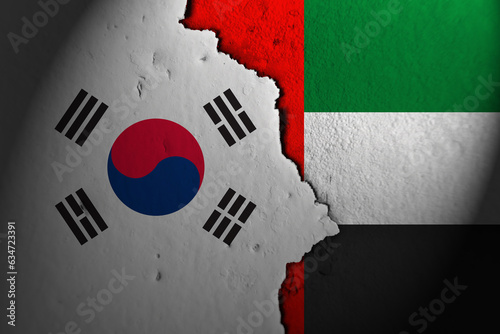 Relations between South Korea and United Arab Emirates. South Korea vs United Arab Emirates.