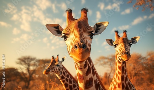 Giraffe, animal portrait, wildlife