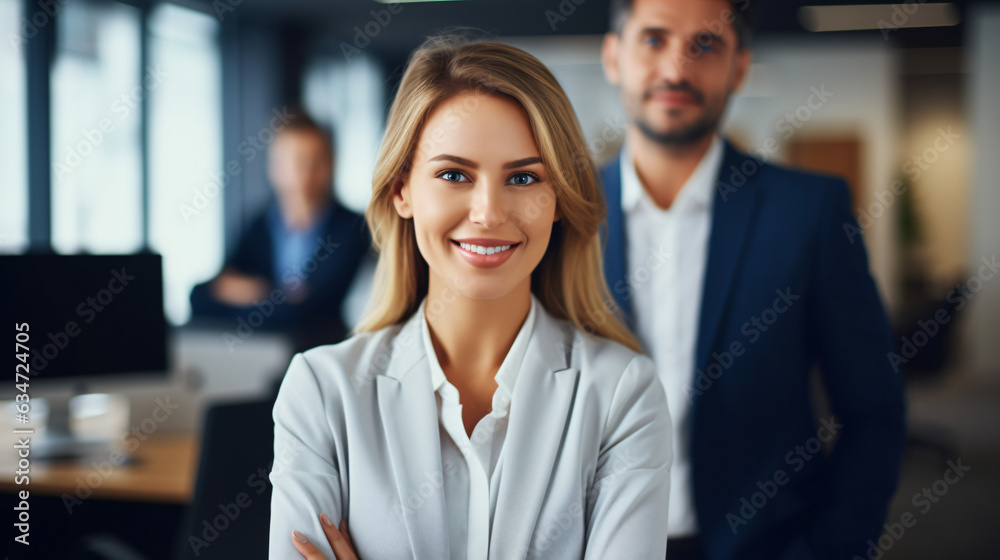 Confident individuals with colleagues during an office meeting. Portrait of a successful business team at a contemporary office, facing the camera.
Generative AI Confident individuals with colleagues during an office meeting. Portrait of a successful business team at a contemporary office, facing the camera.
Generative AI
