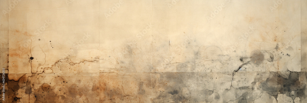 texture of old yellowed paper with mold, scratches and rust. Generative Ai. texture of old yellowed paper with mold, scratches and rust. Generative Ai.