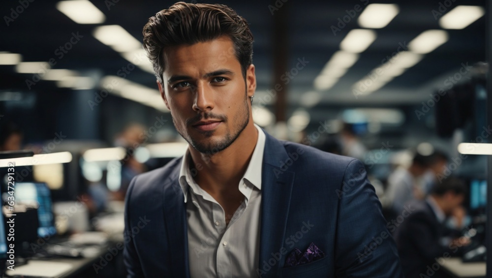 A businessman in a professional setting A businessman in a professional setting