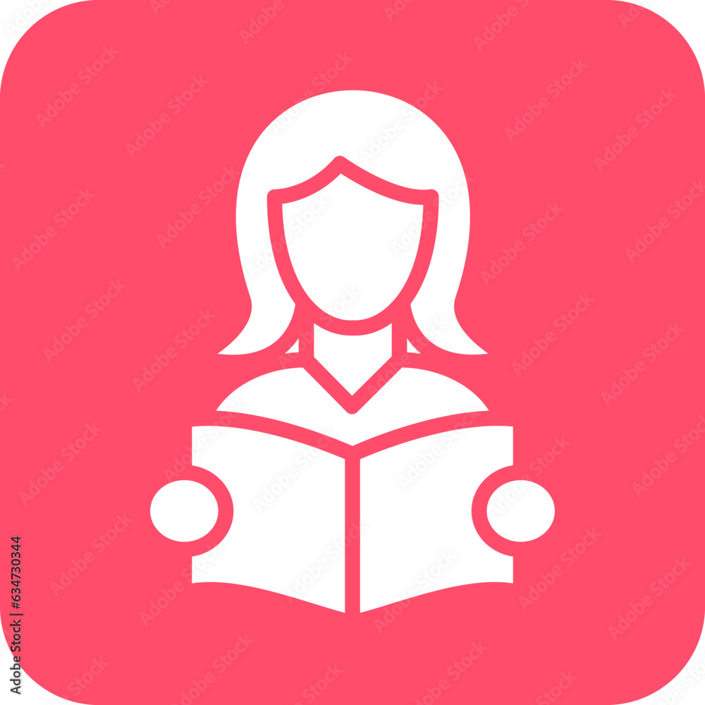 Vector Design Women Reading Book Icon Style Vector Design Women Reading Book Icon Style
