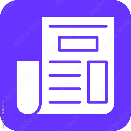 Vector Design Newspaper Icon Style
