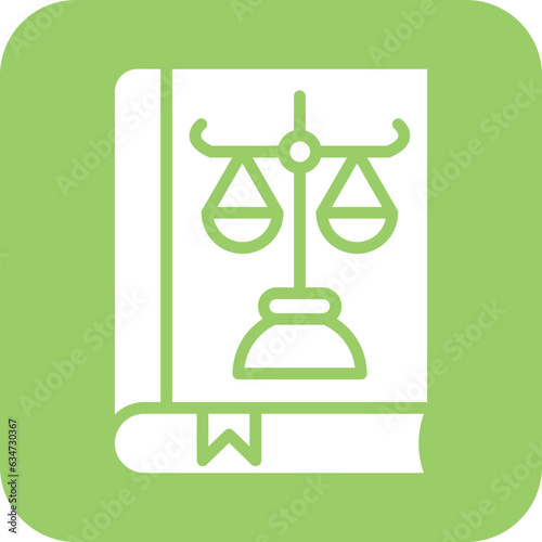 Vector Design Law Book Icon Style