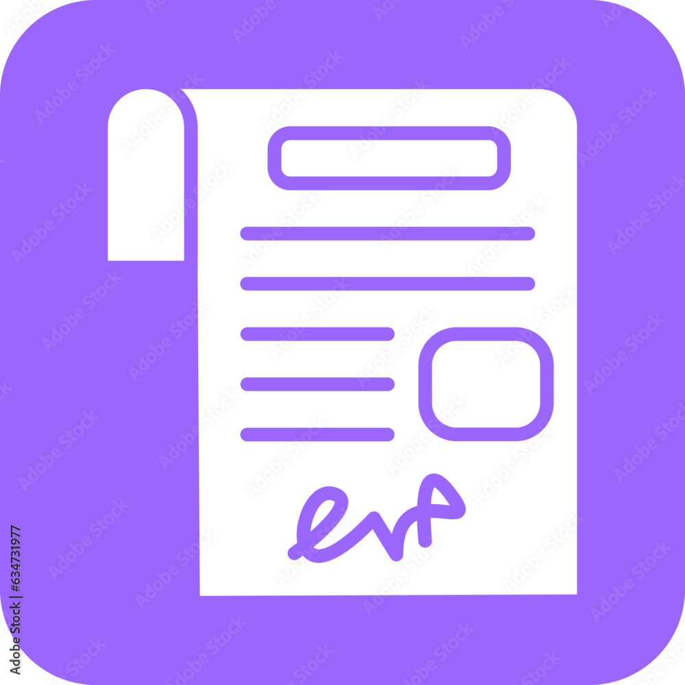 Vector Design Agreement Icon Style
