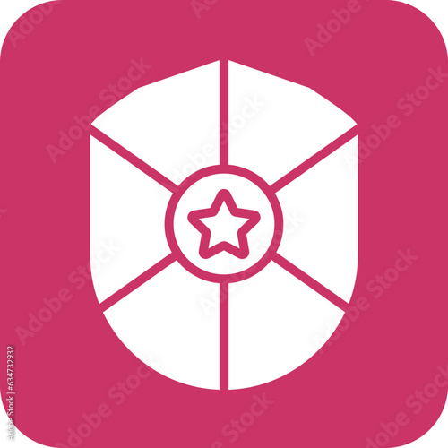 Vector Design Police Shield Icon Style