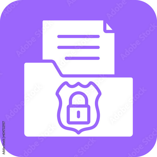 Vector Design Confidential Icon Style