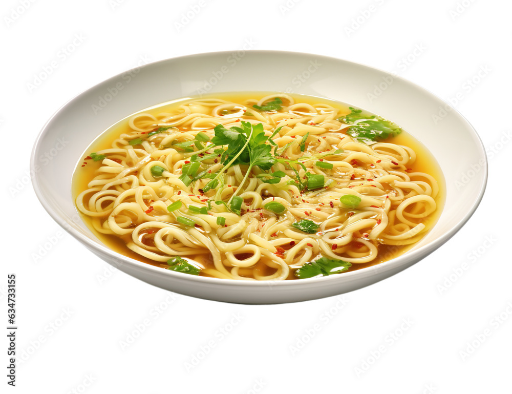 broth noodles soup