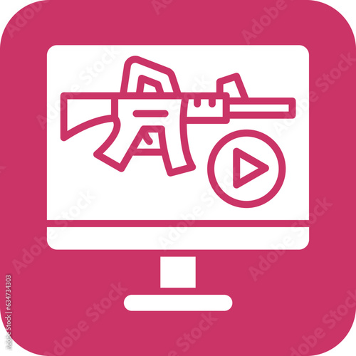 Vector Design Livestream Icon Style