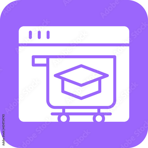 Vector Design Online Courses Icon Style