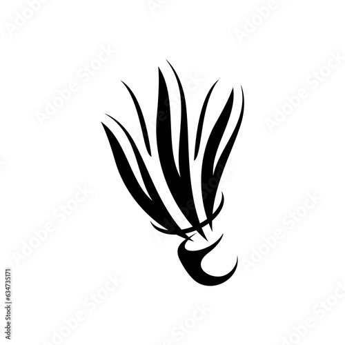 vector illustration of badminton sport on white background	