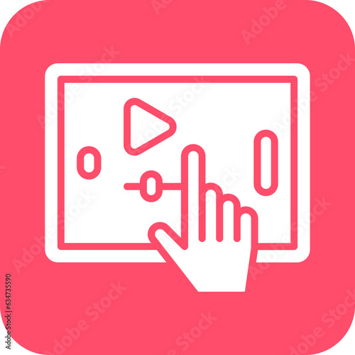 Vector Design Interactive Video Icon Style