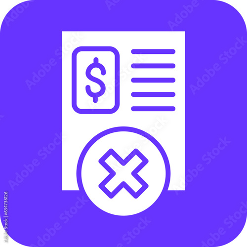 Vector Design Early Termination Fee Icon Style