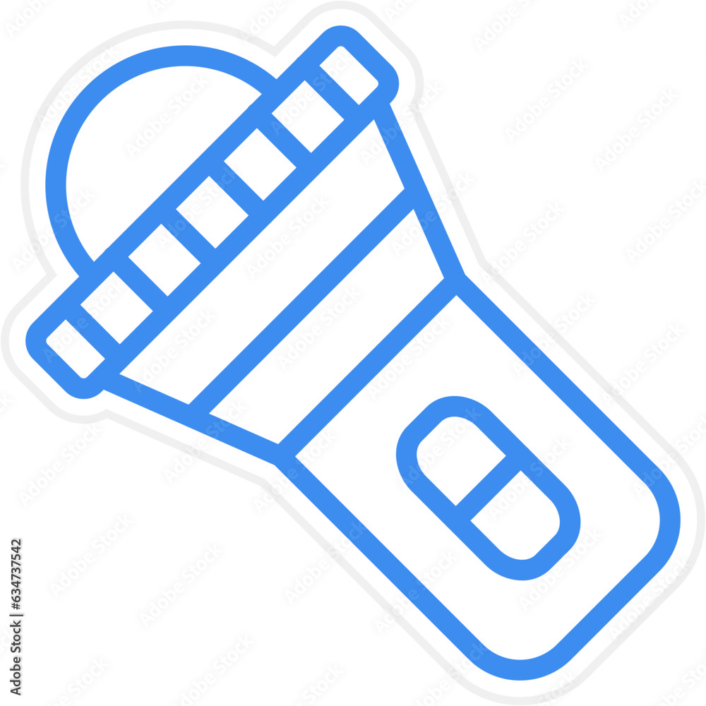 Vector Design Flashlight Icon Style Vector Design Flashlight Icon Style