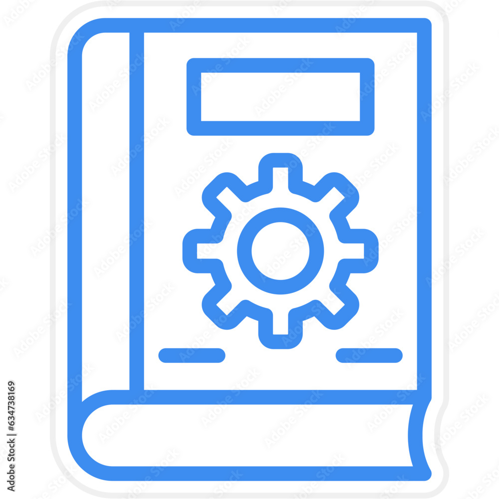 Vector Design Book Settings Icon Style Vector Design Book Settings Icon Style