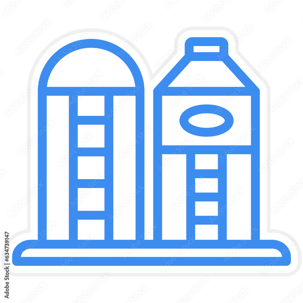 Vector Design Silo Icon Style Vector Design Silo Icon Style