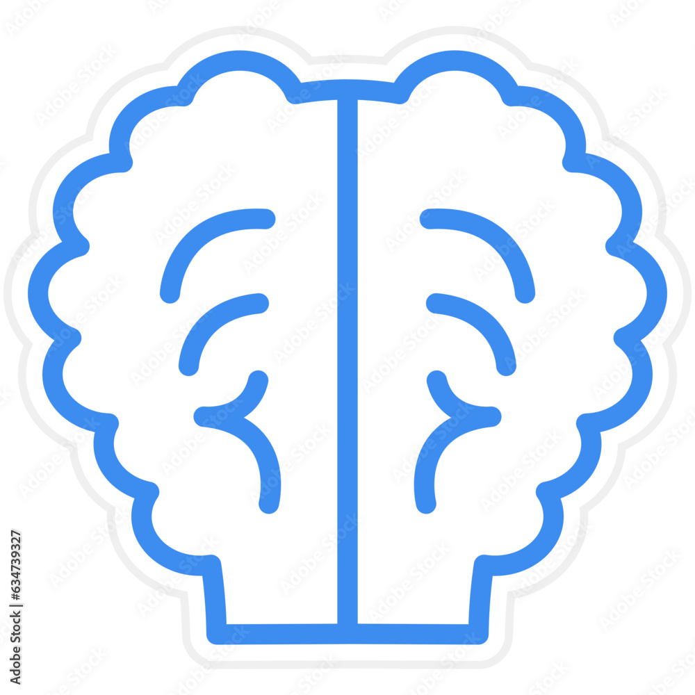 Vector Design Brain Icon Style