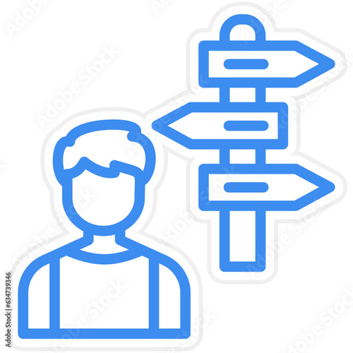 Vector Design Direction Icon Style