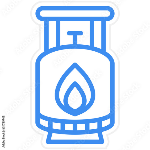 Vector Design Gas Cylinders Icon Style