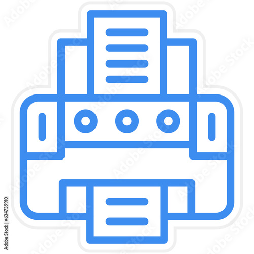 Vector Design Engineering Printer Icon Style
