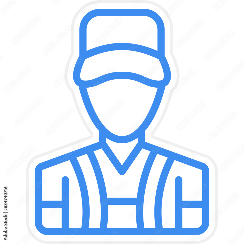 Vector Design Park Attendant Icon Style Vector Design Park Attendant Icon Style