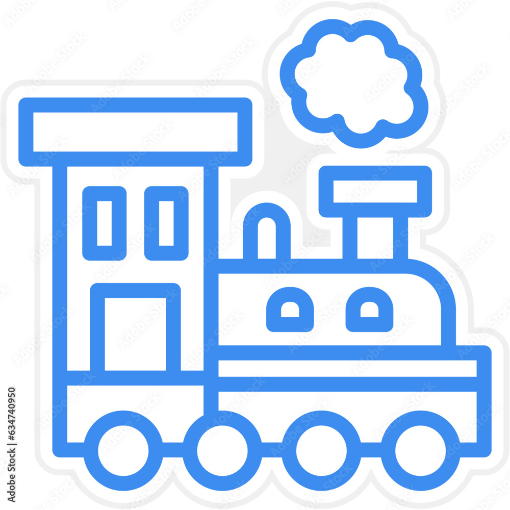 Vector Design Steam Train Icon Style Vector Design Steam Train Icon Style