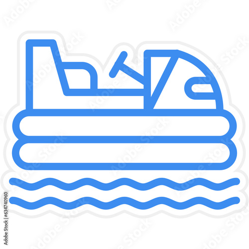 Vector Design Bumper Boats Icon Style