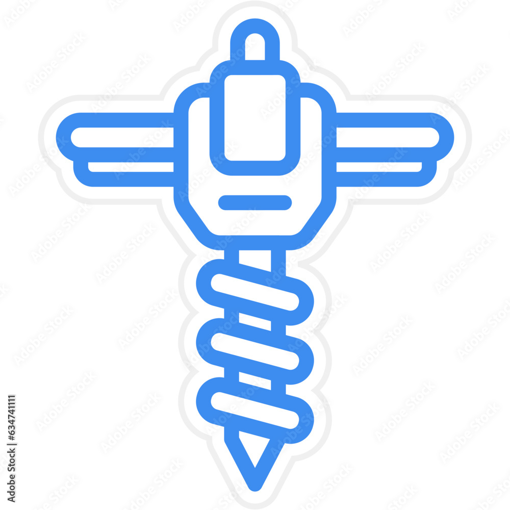Vector Design Drain Auger Icon Style Vector Design Drain Auger Icon Style