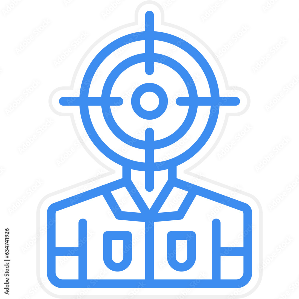 Vector Design Headshot Icon Style Vector Design Headshot Icon Style