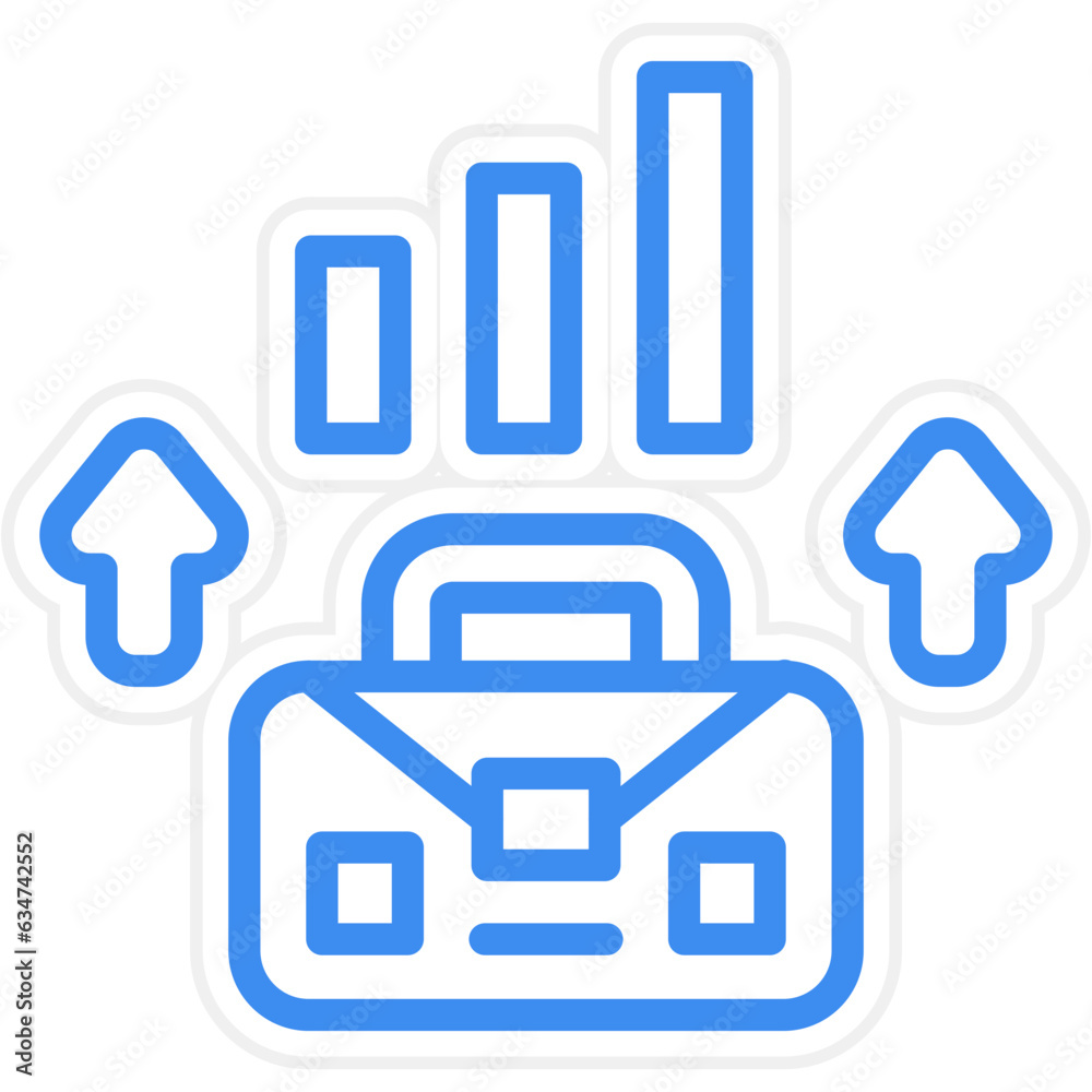 Vector Design Career Growth Icon Style Vector Design Career Growth Icon Style