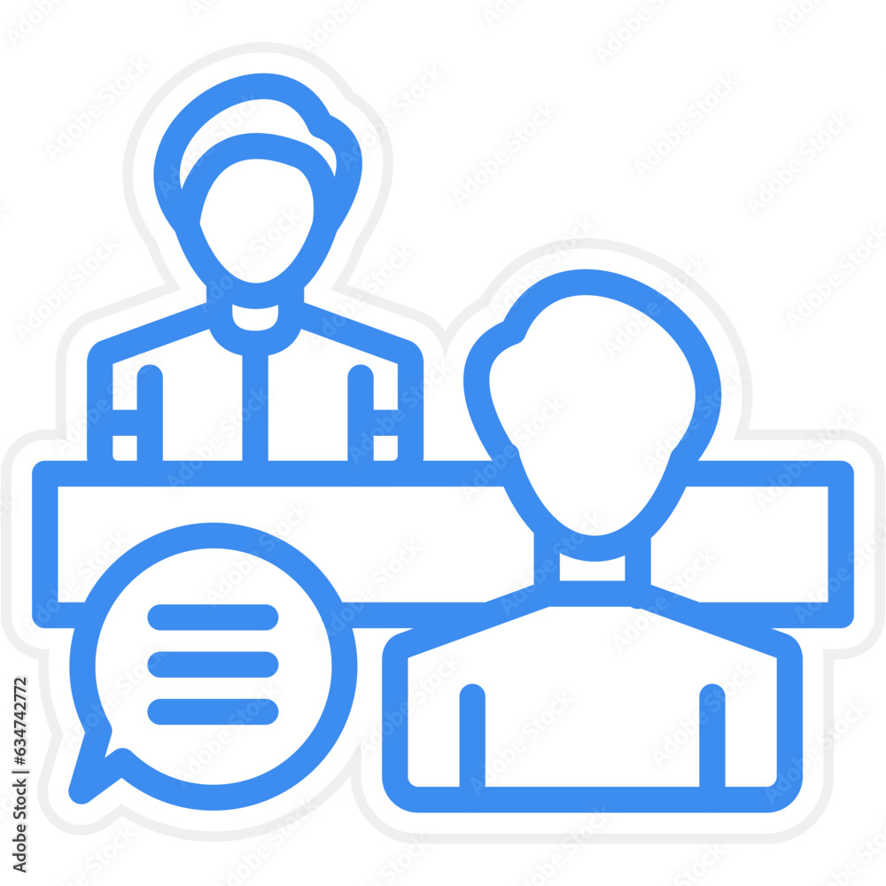 Vector Design Interview Icon Style Vector Design Interview Icon Style