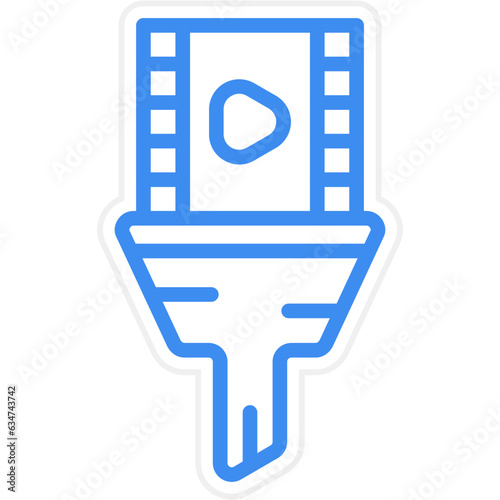 Vector Design Content Curation Icon Style